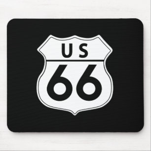 Route 66 Classic Road Sign Mousepad
