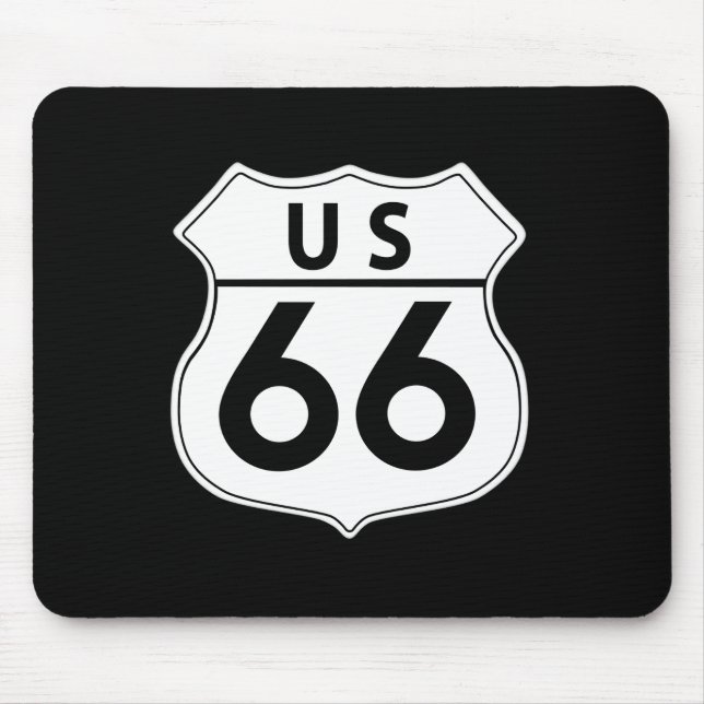 Route 66 Classic Road Sign Mousepad (Vorne)
