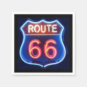 Route 66 Cocktail Napkin Serviette