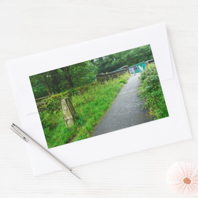 Route 66 Cycleway, Brearley Rechteckiger Aufkleber (Umschlag)