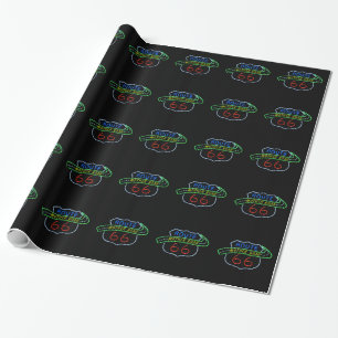 Route 66, Die Mutterstraße, Neon-Schild Geschenkpapier