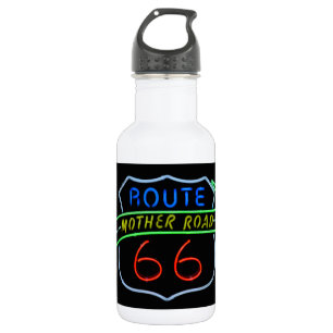 Route 66, Die Mutterstraße, Neon-Schild Trinkflasche