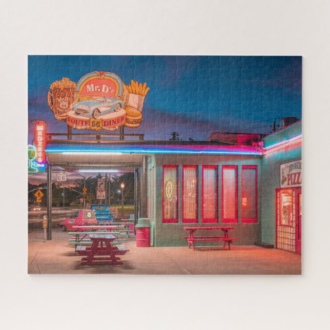 Route 66 Diner Kingman AZ USA Puzzle (Horizontal)