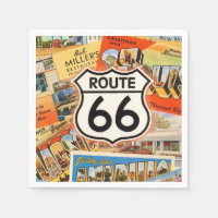 Route 66 Farbige Postkarte