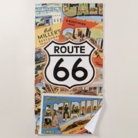 Route 66 Farbige Postkarte