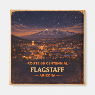 Route 66 Flagstaff Arizona Heritage Nacht Himmel Magnet