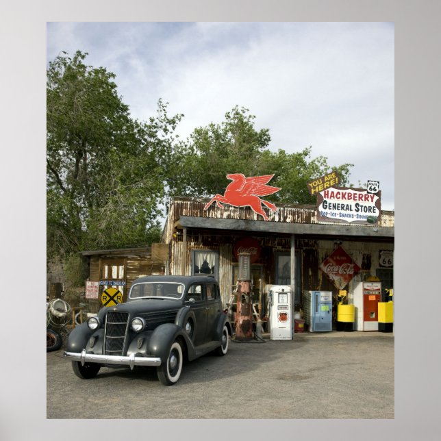 Route 66 General Store & Gas Station Poster (Vorne)