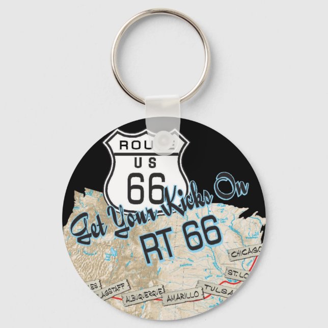 Route 66 Geschenke Schlüsselanhänger (Vorderseite)