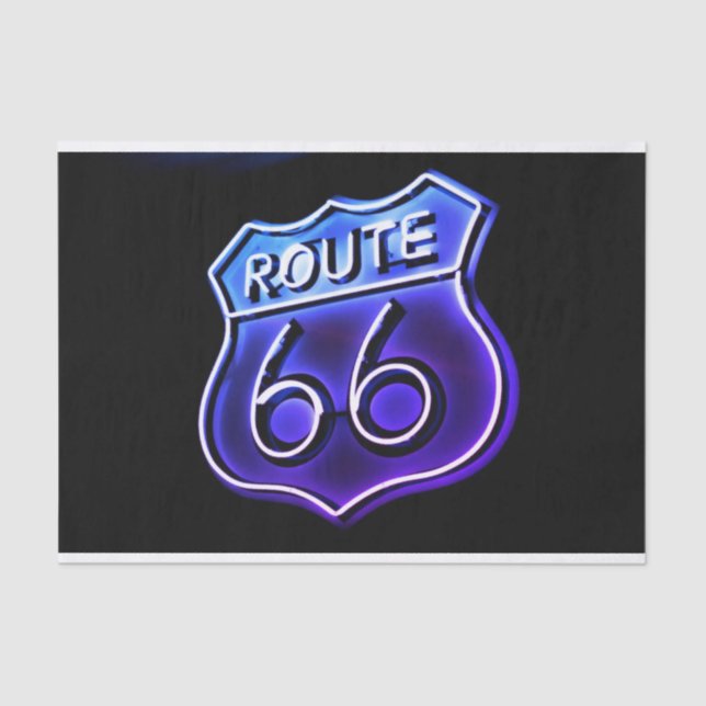 Route 66 Geschenkpapier Seidenpapier (Vorderseite)