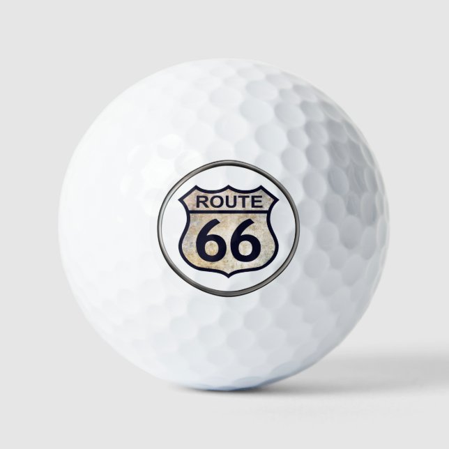 Route 66 Golfplätze Golfball (Vorderseite)