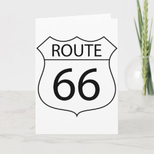 Route 66 Greeting Cards Karte