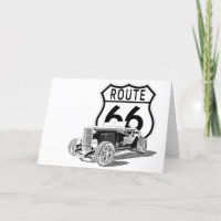 Route 66 Grußkarte