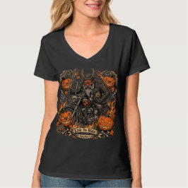 Route 66 Halloween Biker, Live To Ride Varion l T-Shirt