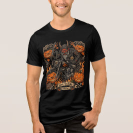 Route 66 Halloween-Biker ,Live To Ride Varion l Tri-Blend Shirt