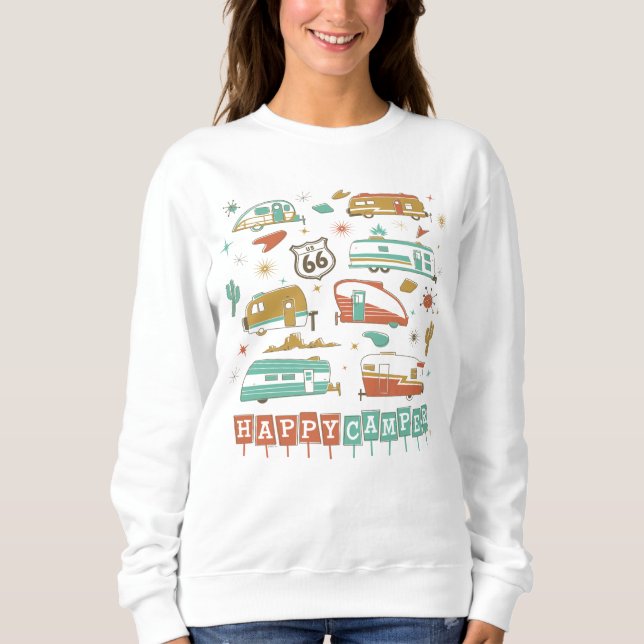 Route 66 Happy Camper Sweatshirt (Vorderseite)
