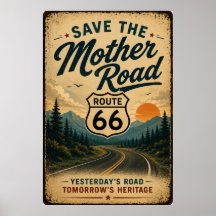 Route 66 Heritage Roadside Preservation Kunst