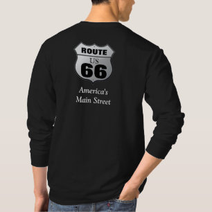 Route 66 - Herren-Langärmel-T - Shirt