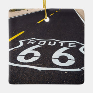 Route 66 Highway-Marker, Arizona Keramikornament