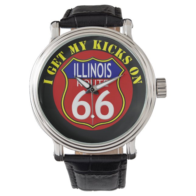 Route 66 Illinois Watch Armbanduhr (Vorderseite)