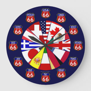 Route 66 Internationale Uhr