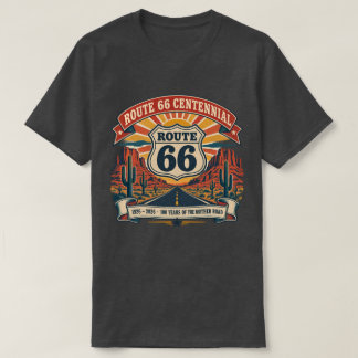 Route 66 Jahrhundertfeier 1926-2026 Vintage Schild T-Shirt