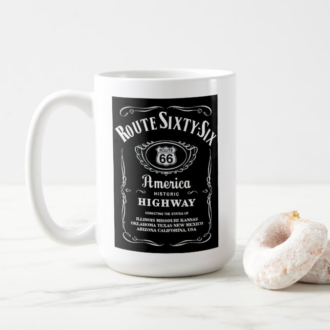 Route 66 kaffeetasse (Mit Donut)