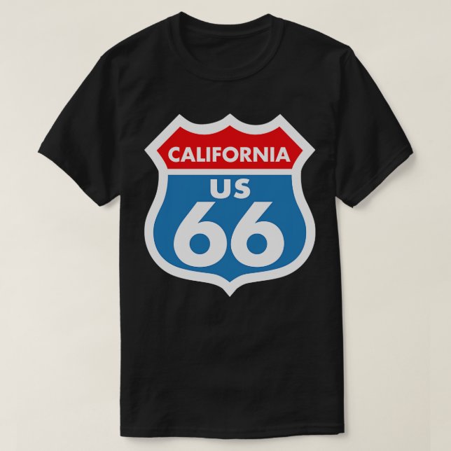 Route 66 Kalifornien T-Shirt (Design vorne)