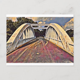 Route 66 Kansas - Rainbow Bridge Oil Painting Postkarte