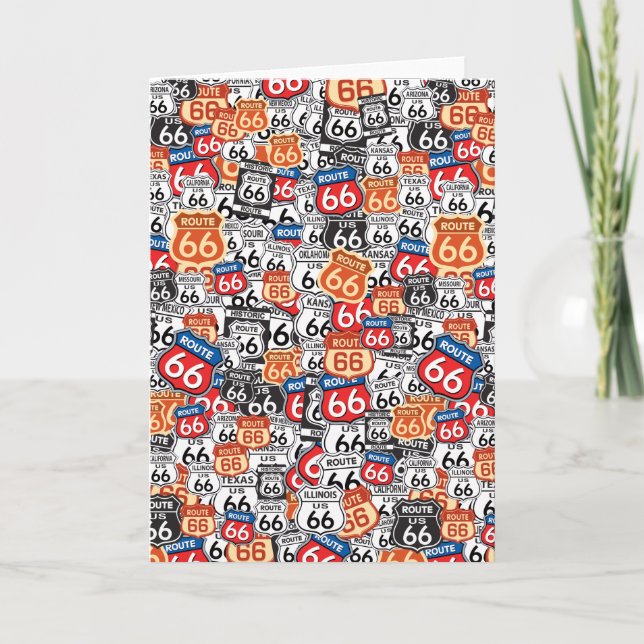 Route 66 karte (Vorderseite)
