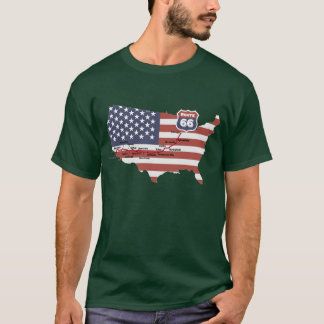 Route 66 Karte T - Shirt