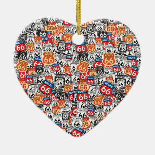 Route 66 keramik ornament