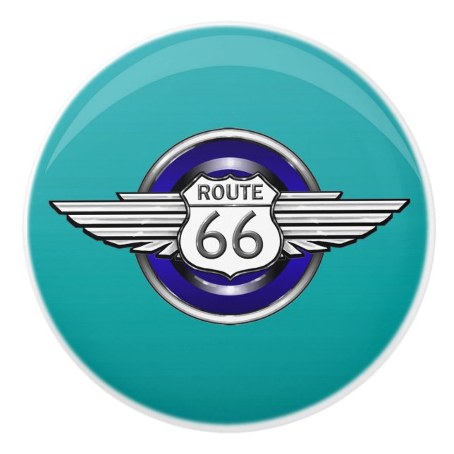 Route 66 Keramiken Knobs - SRF Keramikknauf (Vorderseite)