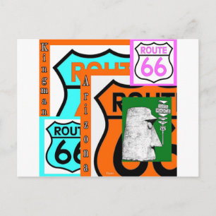 Route 66 Kingman Giganticus Headicus AZ Postkarte