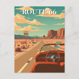 Route 66 Klassische Amerikareise Postkarte