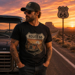 Route 66 LKW-Fahrer  T-Shirt