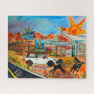 Route 66 mit Marvin und den Poodles PUZZLE