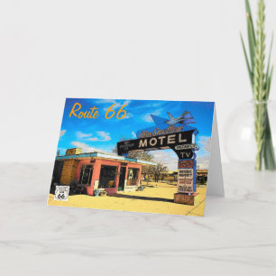 Route 66 Motel Card Karte