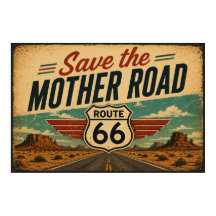 Route 66 Mother Road Wüstenblick