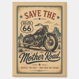 Route 66 Motorrad Monument Valley Mother Road Magnet