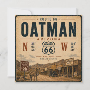 Route 66 Oatman Arizona Höhe Koordinaten