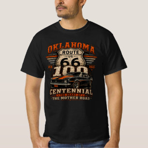 Route 66 Oklahoma Centennial Bekleidung T-Shirt