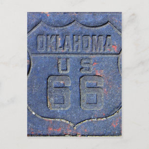 Route 66 Oklahoma Postkarte