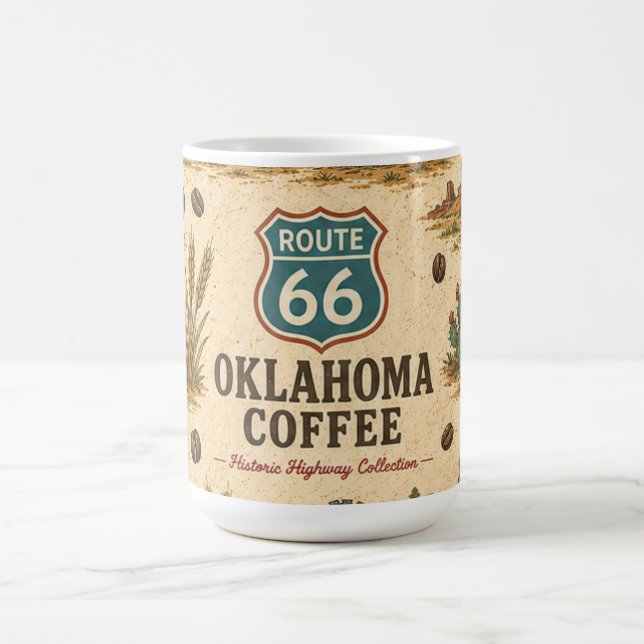 Route 66 Oklahoma Prairie Roast Erbe Kaffeetasse (Mittel)