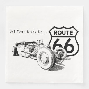 Route 66 Paper Napkin Serviette