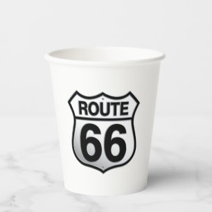 Route 66 Papiertasse Pappbecher