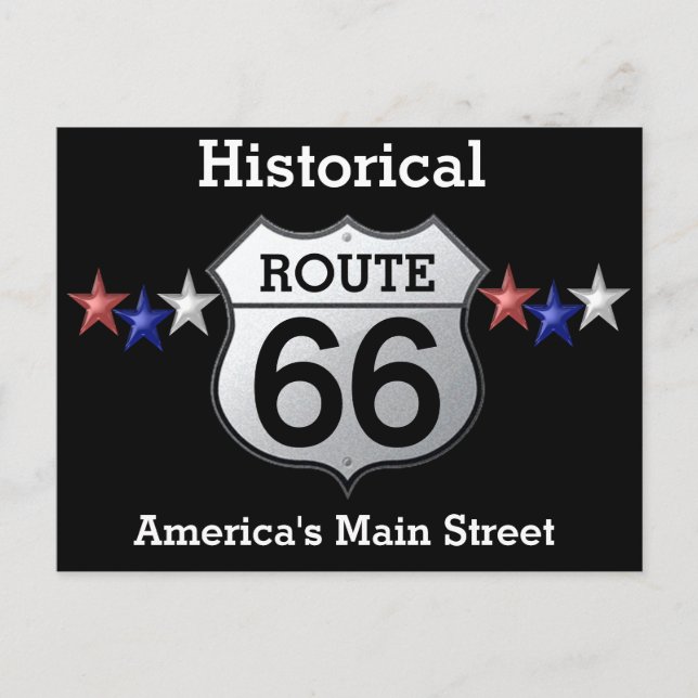 Route 66 — Postcard Postkarte (Vorderseite)