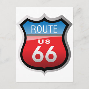 Route 66 postkarte
