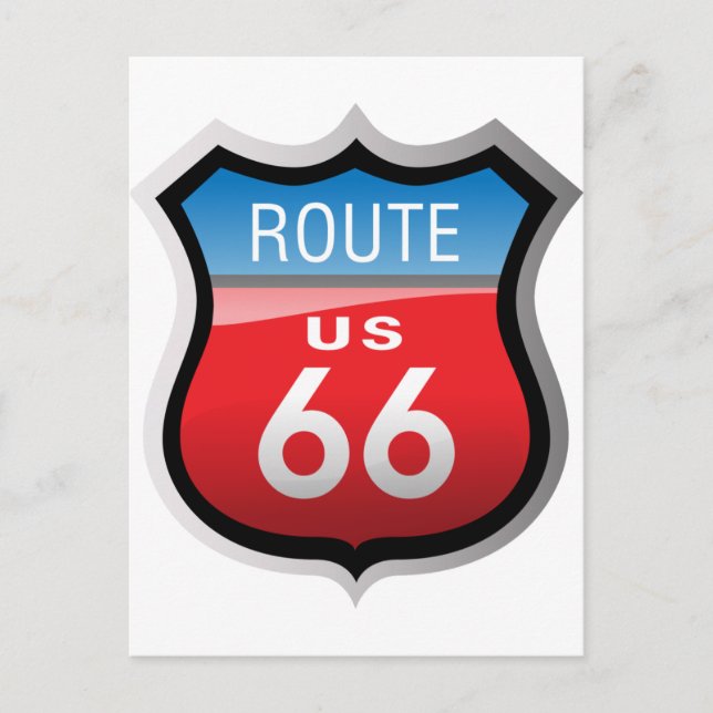 Route 66 postkarte (Vorderseite)