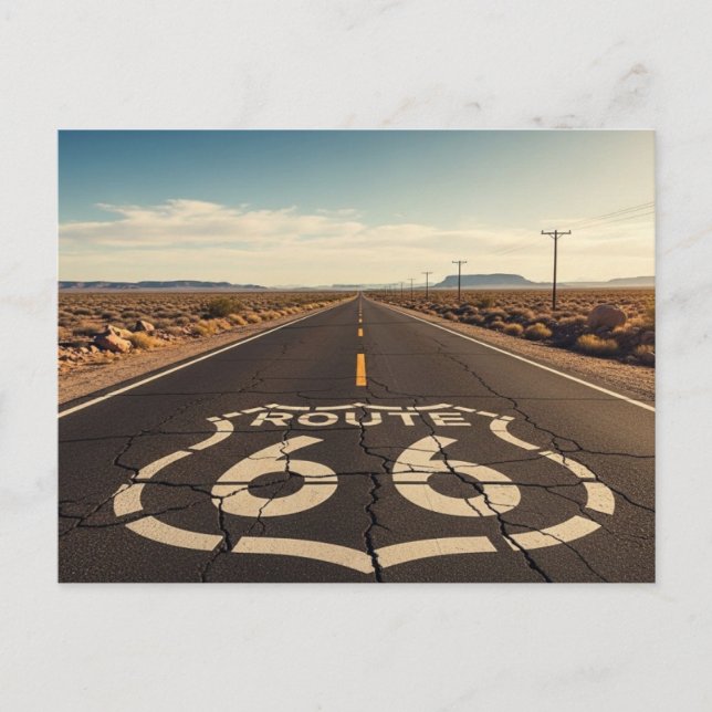 Route 66  postkarte (Vorderseite)