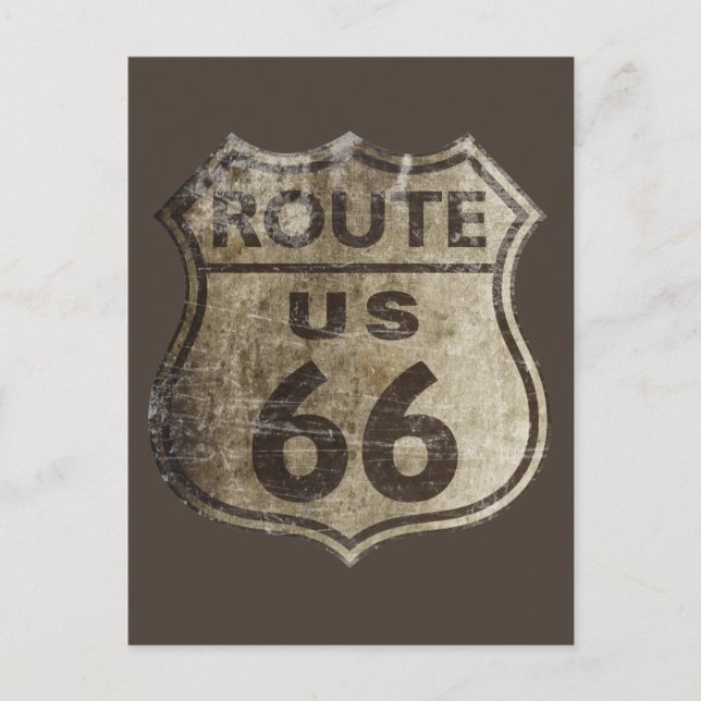 Route 66 postkarte (Vorderseite)